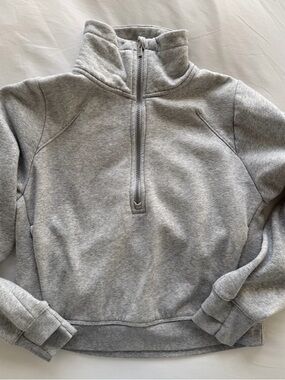 All in Motion Active Comfort 1/2 Zip Pullover Sweatshirt, Gray, Size XS